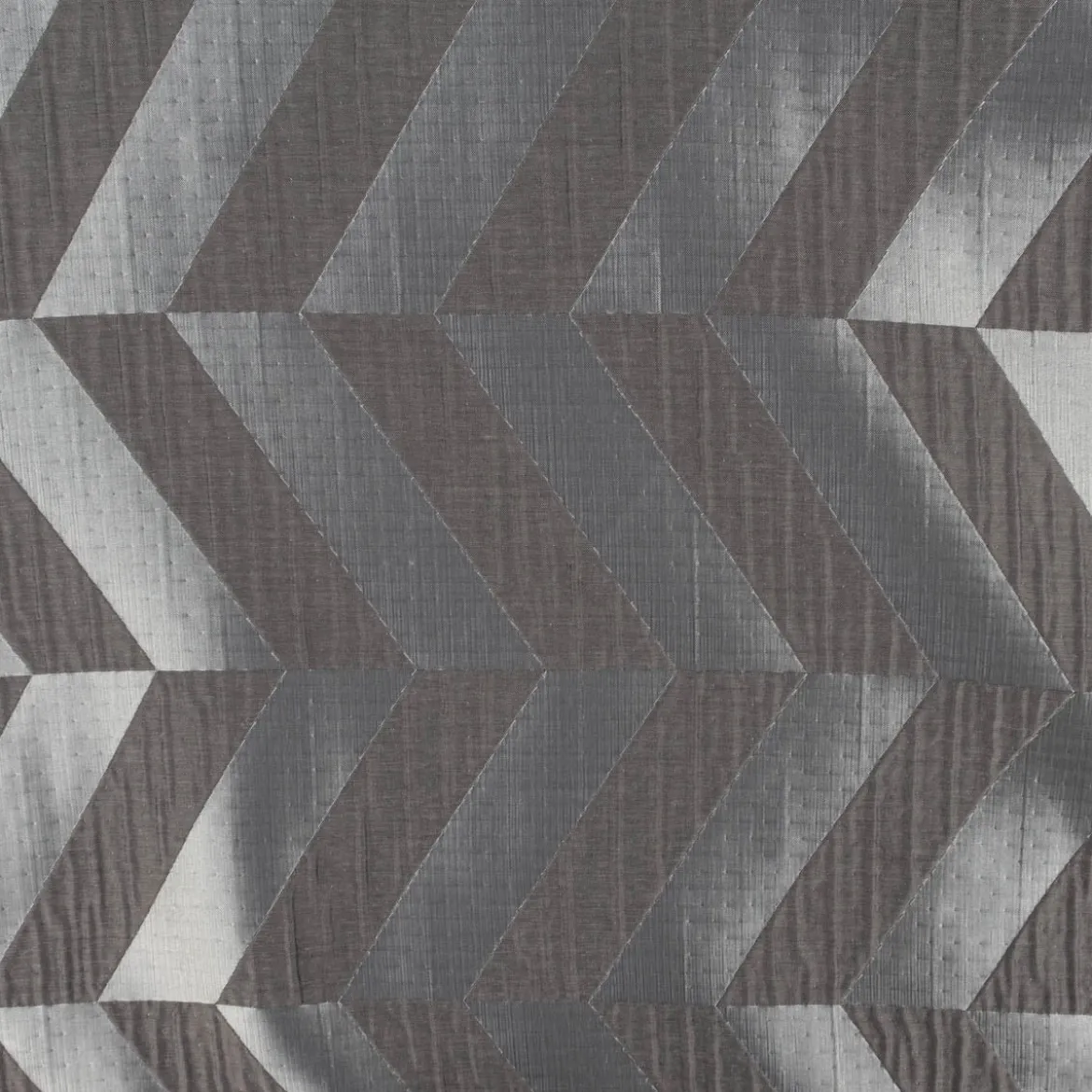 Rasch Textil Vorhangstoff Doubleface Doppelgewebe Willow Chevron Streifen anthrazit 295cm breit