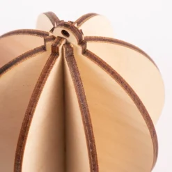 Rayher Deko Hänger 3D Kugel Holz natur verschiedene Größen 2 Stück