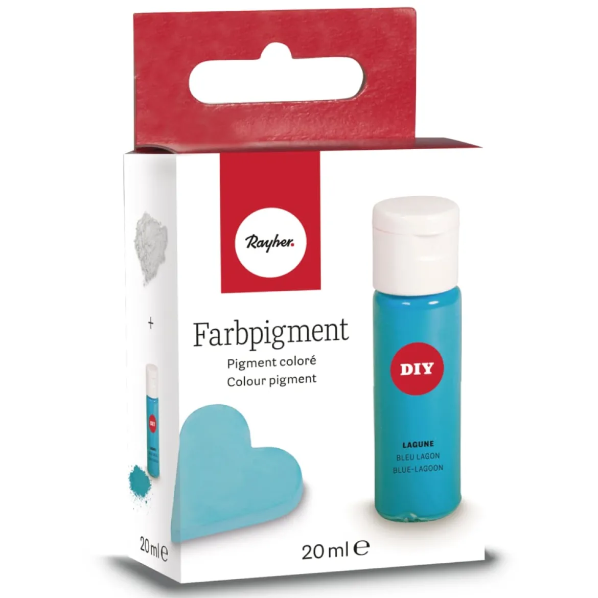 Rayher Farbpigment für Kreativ-Beton und Raysin lagunenblau 20ml