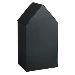 Rayher Geschenkboxen Faltschachteln Haus 3 Stück schwarz 10x7,5x20cm