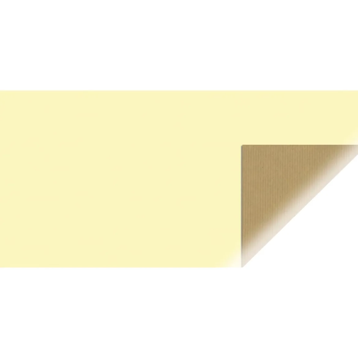 Rayher Geschenkpapier Rolle Kraftpapier einfarbig bananengelb 70x200cm