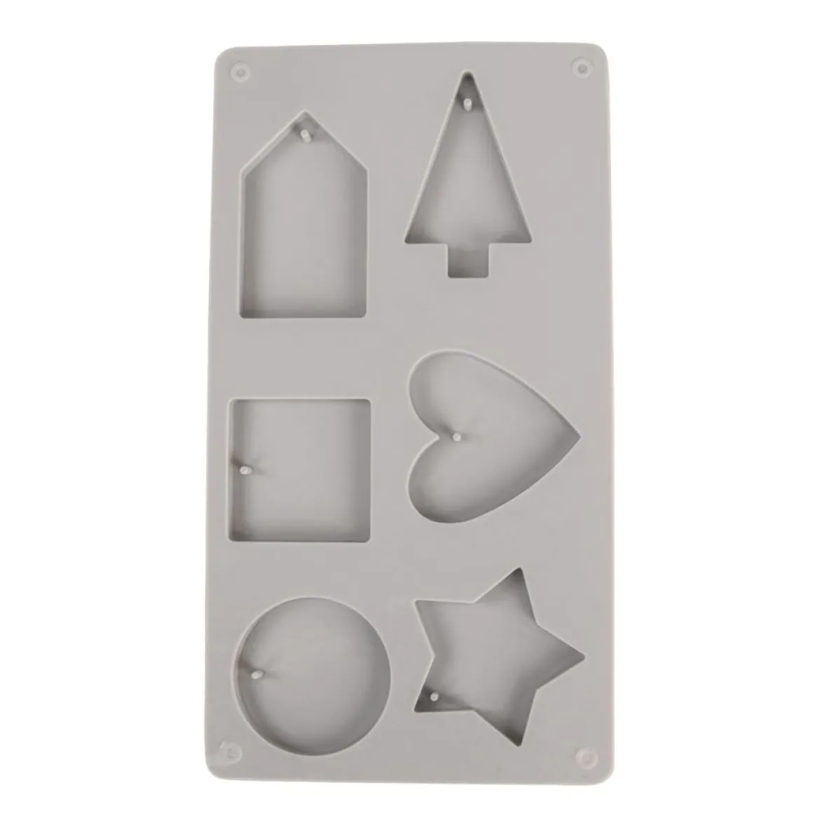 Rayher Gießform Dekohänger geometrisch verschiedene Motive 26x14,5x0,8cm