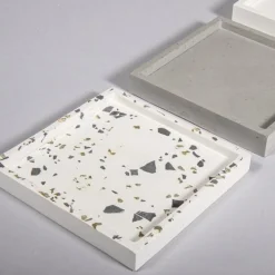 Rayher Gießform Untersetzer Silikon Quadrat 10x10x1,5cm