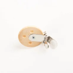 Rayher Holz Clip Schnullerkette speichel- und schweißfest FSC 100% 37mm natur