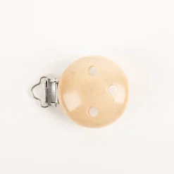Rayher Holz Clip Schnullerkette speichel- und schweißfest FSC 100% 37mm natur