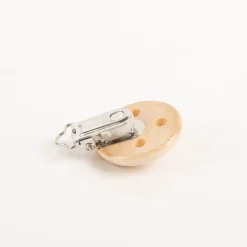 Rayher Holz Clip Schnullerkette speichel- und schweißfest FSC 100% 37mm natur