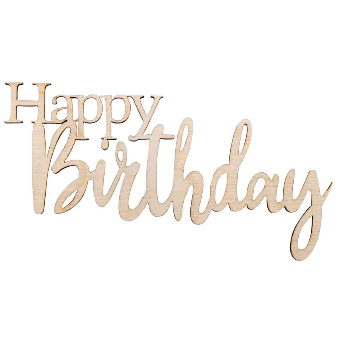 Rayher Holz-Minischrift Happy Birthday 8,5x5cm