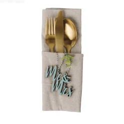 Rayher Holz-Minischrift Mr & Mrs Holz 7x6cm