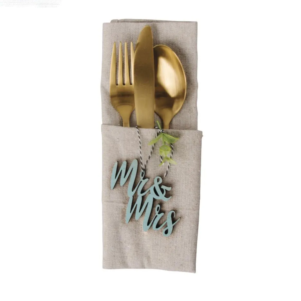 Rayher Holz-Minischrift Mr & Mrs Holz 7x6cm
