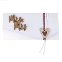 Rayher Holz-Minischrift Mr & Mrs Holz 7x6cm