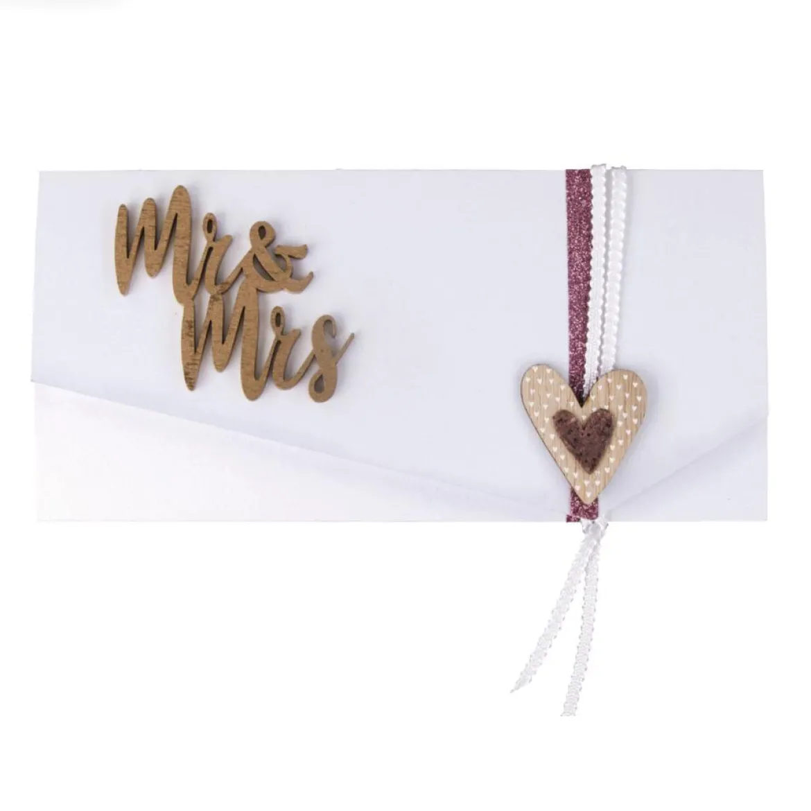 Rayher Holz-Minischrift Mr & Mrs Holz 7x6cm