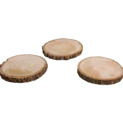 Rayher Holzscheiben natur 3 Stück 10-12cm