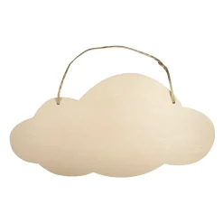 Rayher Holz Schild Wolke naturbelassen 40x20x0,6cm