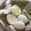 Rayher Label zum Eingießen Prägeform Hase oval Seifenlabel 5x2,5cm