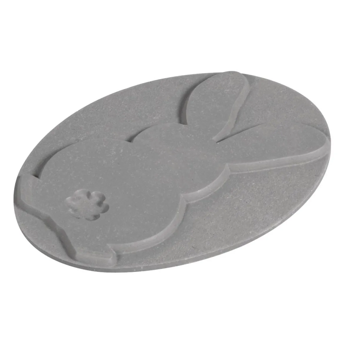 Rayher Label zum Eingießen Prägeform Hase oval Seifenlabel 5x2,5cm