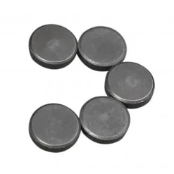 Rayher Magnete 5 Stück 2x0,5cm grau