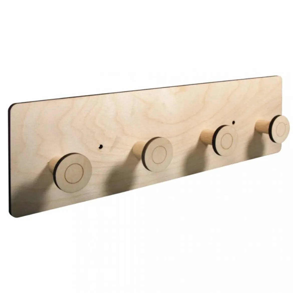 Rayher Materialset für Garderobe 9 tlg. Holz 42x12x4,5cm