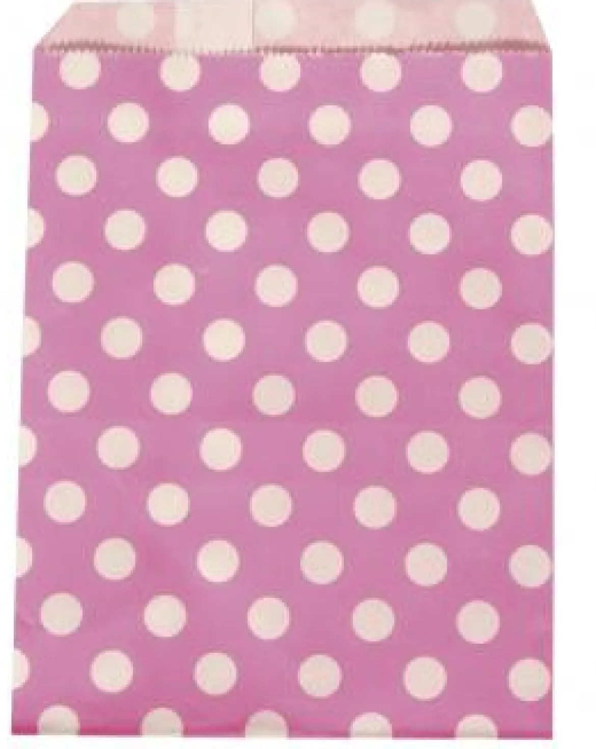 Rayher Papiertütchen Tüten Lebensmittelecht rosa weiß Punkte 25 Stück 12,9x16,8cm