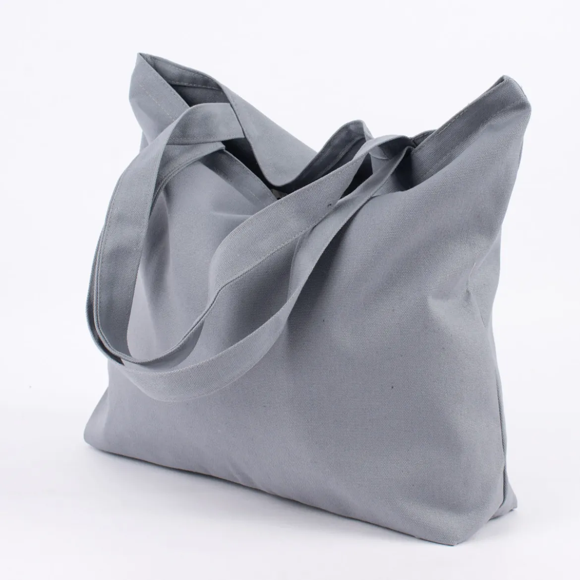Rayher Stoff Shopper blanko mausgrau 46x35cm
