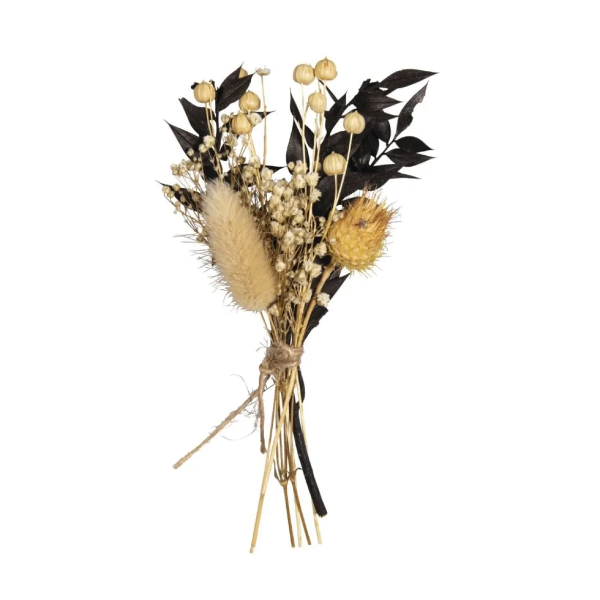 Rayher Trockenblumenstrauß natur schwarz 18cm