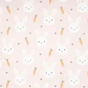 Regenjackenstoff Aqua Protect wasserdicht soft Hase Karotten rosa 145cm Breite
