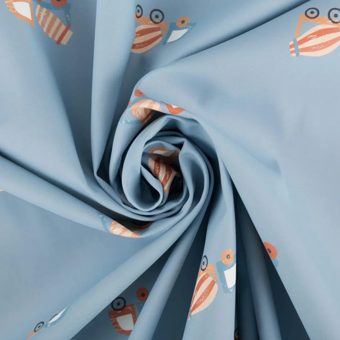 Regenjackenstoff wasserdicht soft Betonmischer blau 145cm Breite