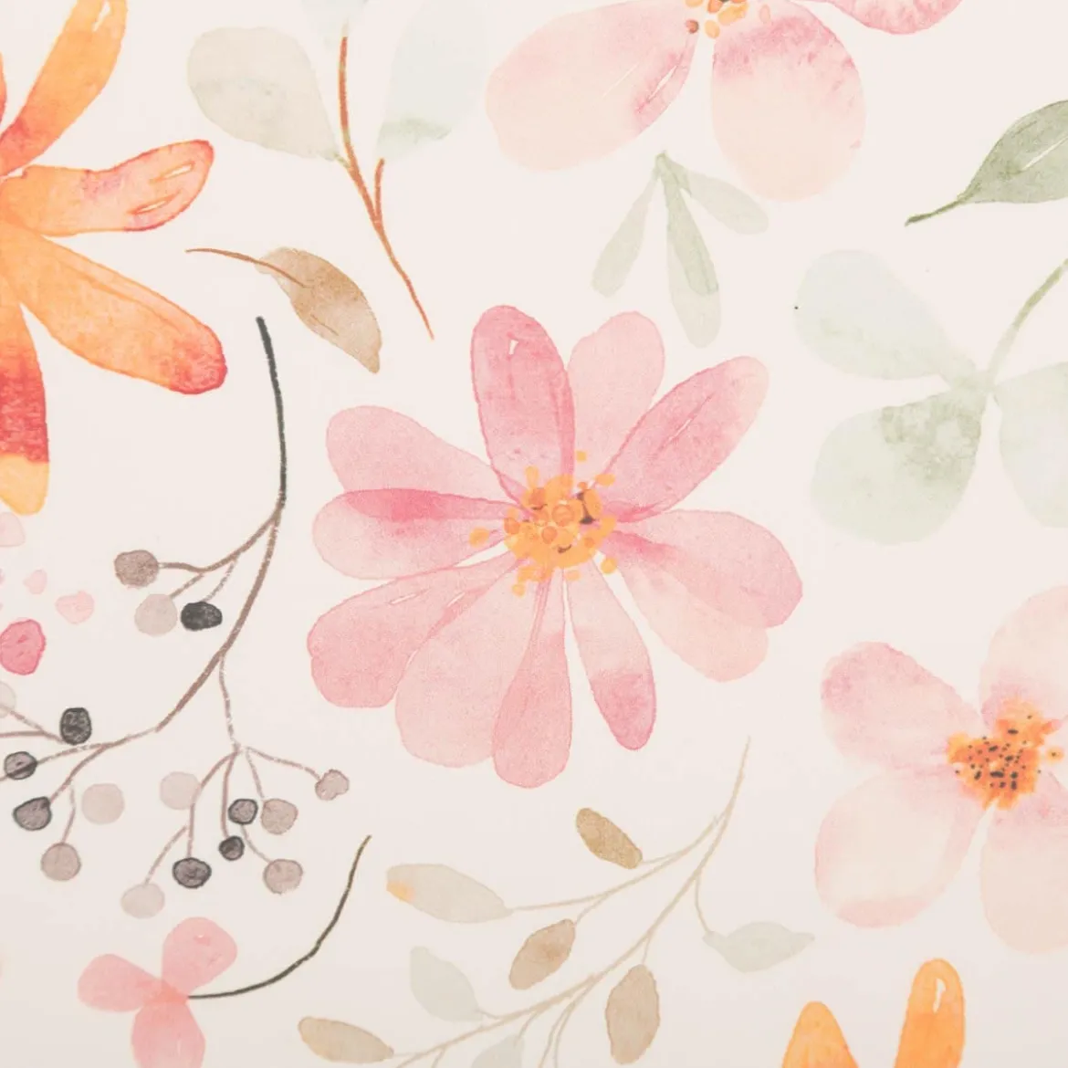 Regenjackenstoff wasserdicht soft Blumen ecru bunt 145cm Breite