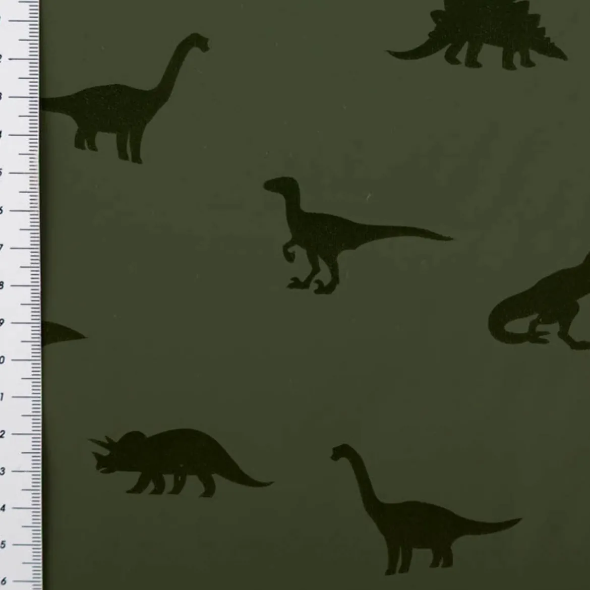 Regenjackenstoff wasserdicht soft Dinosaurier grün 147cm Breite