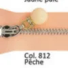 Reißverschluss mit Perle apricot Metall Länge: 20cm