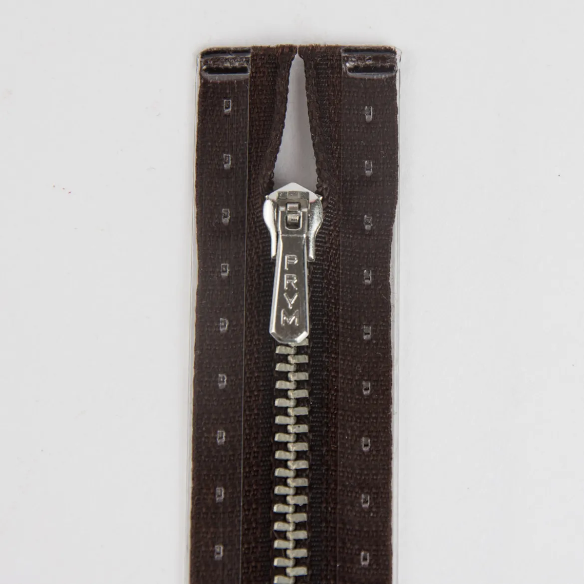 Reißverschluss M1 Typ 5 SSP 12cm si-fb Fla d-braun