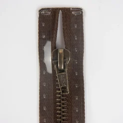 Reißverschluss M6 Typ 10 ut 18 cm am-fb Fla dunkelbr