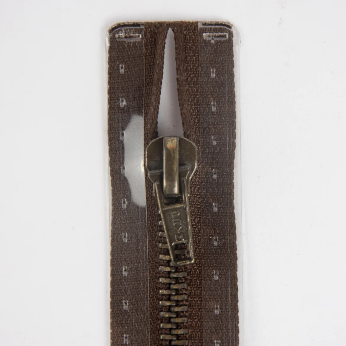 Reißverschluss M6 Typ 10 ut 14 cm am-fb Fla dunkelbr