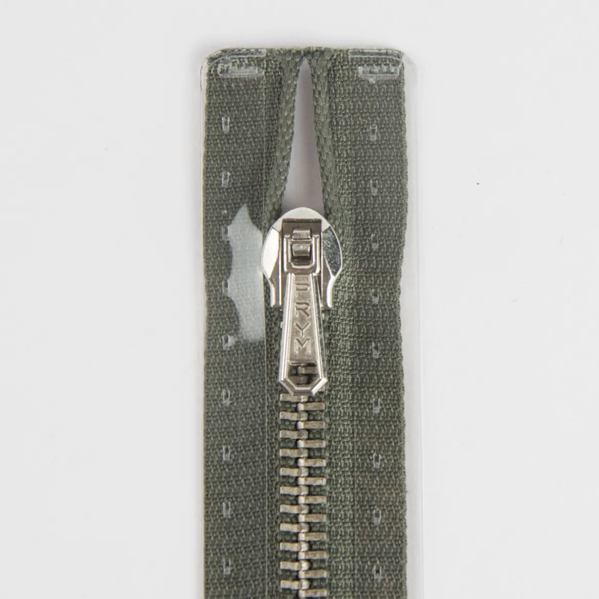 Reißverschluss M2 Typ 10 ut 14 cm si-fb Fla d-grau