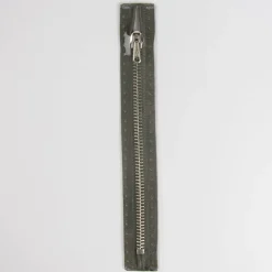 Reißverschluss M2 Typ 10 ut 14 cm si-fb Fla d-grau
