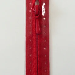 Reißverschluss S2 Typ 0 Nahtfein 25 cm Fla rot
