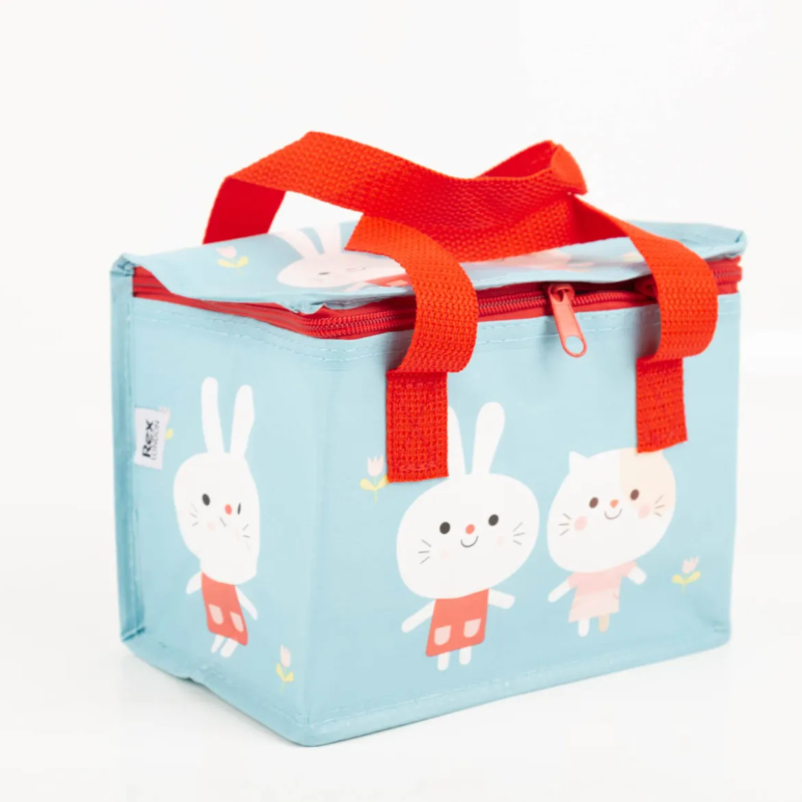 Rex London Isolierte Tasche Lottie and Friends für Snacks und Lunch hellblau