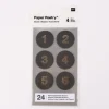 Rico Design Adventskalender Sticker schwarz goldfarbig 4 Blatt