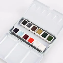 Rico Design Art Essential Aquarell Künstler Aquarellfarbkasten 12 Farben Eisige Farben