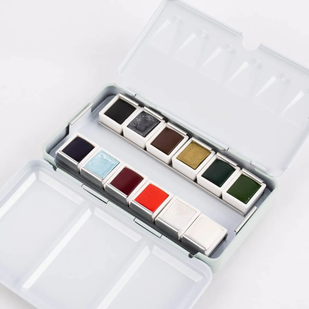 Rico Design Art Essential Aquarell Künstler Aquarellfarbkasten 12 Farben Eisige Farben