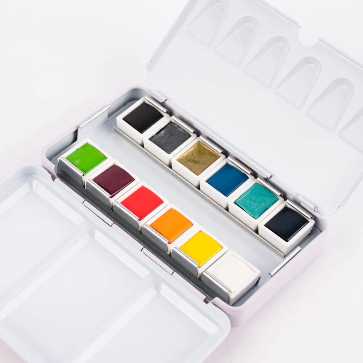 Rico Design Art Essential Aquarell Künstler Aquarellfarbkasten 12 Farben Regenbogen