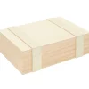 Rico Design Aufbewahrungsbox mit 6 Fächern und Magnetverschluss Holz natur 24x16,5x7cm