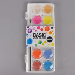 Rico Design Basic Pearl Water Colours Wasserfarbkasten 12 Farben