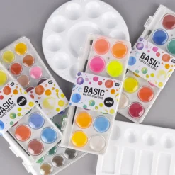 Rico Design Basic Pearl Water Colours Wasserfarbkasten 12 Farben