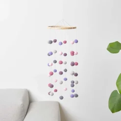 Rico Design Bastelset Pompon Mobile Erdfarben Rosatöne