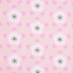 Rico Design Baumwollstoff Stoffabschnitt Kirschblüten hellrosa pink weiß 50x140cm