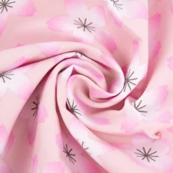 Rico Design Baumwollstoff Stoffabschnitt Kirschblüten hellrosa pink weiß 50x140cm