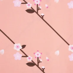 Rico Design Baumwollstoff Stoffabschnitt Kirschblütenzweige pfirsich rosa 50x140cm