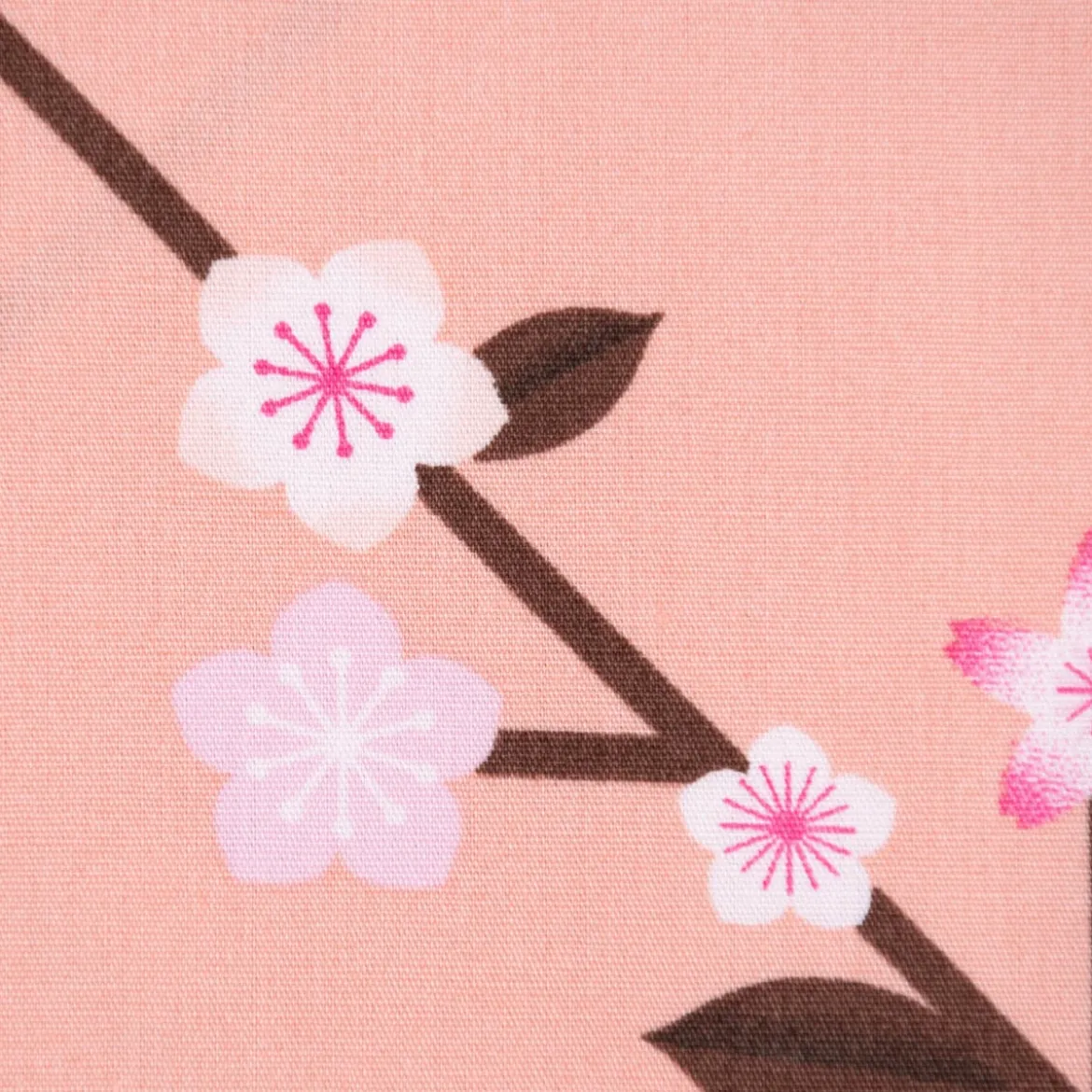 Rico Design Baumwollstoff Stoffabschnitt Kirschblütenzweige pfirsich rosa 50x140cm