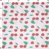 Rico Design Baumwollstoff Stoffabschnitt Kirschen rosa grün rot 50x140cm