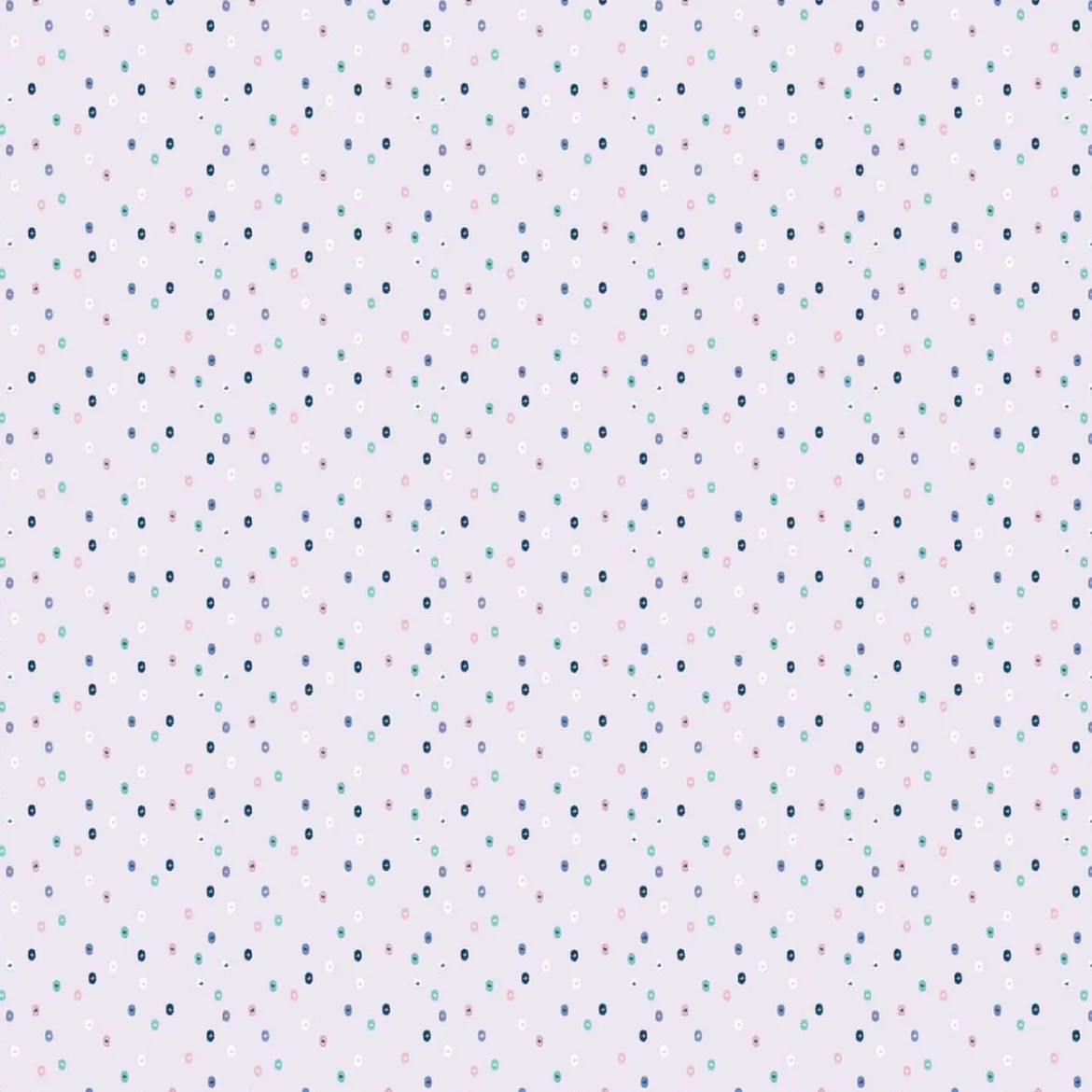 Rico Design beschichtete Baumwolle Stoffabschnitt Punkte schraffiert flieder blau grün rosa 25x70cm